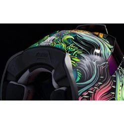 Icon Airflite Cat Scratch Fever Helmet -Motorcycle Riding Clothing airflite cat scratch fever helmet blue 0101 15064 9