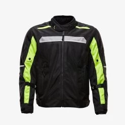 Olympia Airglide 6 Mesh Jacket -Motorcycle Riding Clothing airglide 6 mesh jacket hi viz yellow om19154z s