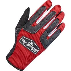 Biltwell Anza Gloves -Motorcycle Riding Clothing anza gloves red 1507 0801 001