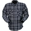 Z1R Ashwood Flannel Shirt 2 Z1R Ashwood Flannel Shirt -Motorcycle Riding Clothing ashwood flannel shirt grey 3040 3285