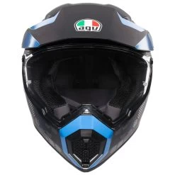 AGV AX-9 Antartica Helmet -Motorcycle Riding Clothing ax 9 antartica helmet matte black cyan xs 7631o2ly 006 xs 2