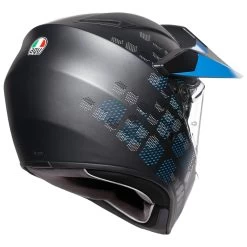 AGV AX-9 Antartica Helmet -Motorcycle Riding Clothing ax 9 antartica helmet matte black cyan xs 7631o2ly 006 xs 4