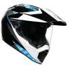 AGV AX-9 North Helmet -Motorcycle Riding Clothing ax 9 north helmet black white cyan 2xs 217631o2ly005003
