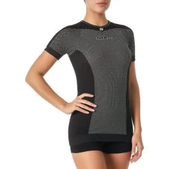 Sixs BreezyTouch Carbon Underwear Short Sleeve T-Shirt -Motorcycle Riding Clothing breezytouch carbon underwear short sleeve t shirt black ts1l bt xs s 5