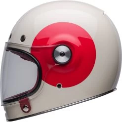 Bell Helmets Bell Bullitt Heritage Collection TT Helmet -Motorcycle Riding Clothing bullitt heritage collection tt helmet gloss vintage white oxblood 7143907 4