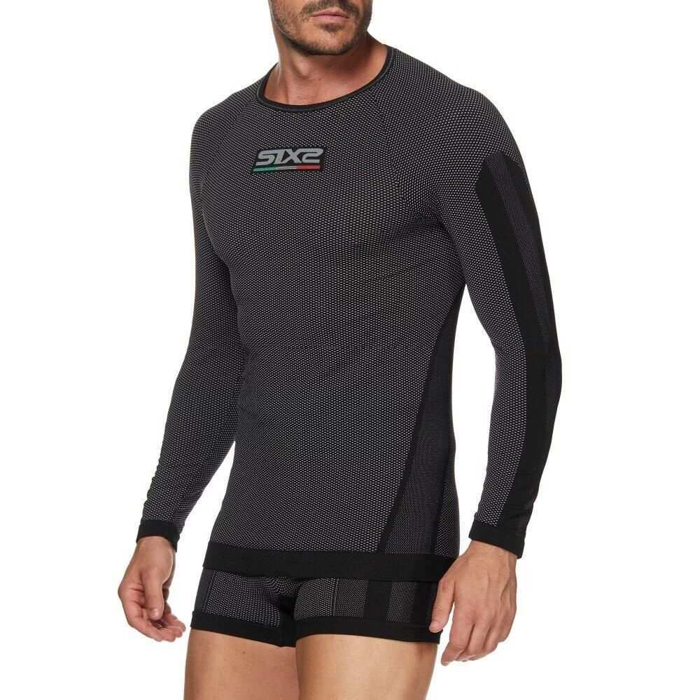 Sixs Carbon Underwear Long Sleeve Round Neck T-Shirt 5 Sixs Carbon Underwear Long Sleeve Round Neck T-Shirt - Image 3
