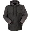 Z1R Denim Hoody 2 Z1R Denim Hoody -Motorcycle Riding Clothing denim hoody black grey 2840 0105
