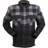 Z1R Ombre Flannel Shirt -Motorcycle Riding Clothing duke ombre flannel shirt grey black 2840 0157