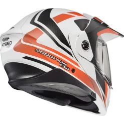 Scorpion EXO-AT960 Hicks Helmet 20 Scorpion EXO-AT960 Hicks Helmet -Motorcycle Riding Clothing exo at960 hicks helmet white orange 96 1153 3