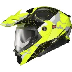 Scorpion EXO-AT960 Topographic Helmet 21 Scorpion EXO-AT960 Topographic Helmet -Motorcycle Riding Clothing exo at960 topographic helmet hi viz yellow black 96 1053