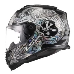 LS2 FF800 Assault Warrior Krome Helmet -Motorcycle Riding Clothing ff800 assault warrior krome helmet krome silver black 800 1271 5