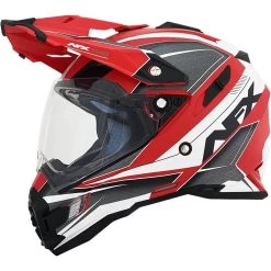 AFX FX-41DS Range Helmet -Motorcycle Riding Clothing fx 41ds range helmet matte red 0140 0066
