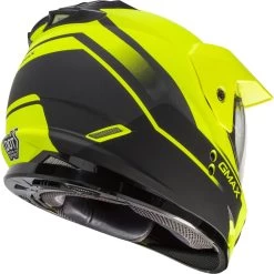 GMax GM11 Scud Helmet -Motorcycle Riding Clothing gm11 scud dual sport helmet hi viz yellow black g1113683 3