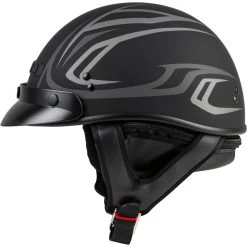 GMax GM35 Half Helmet -Motorcycle Riding Clothing gm35 derk half helmet black silver g1355393 3
