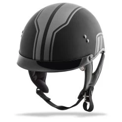 GMax GM65 Half Helmet 9 GMax GM65 Half Helmet -Motorcycle Riding Clothing gm65 half helmet twin matte black xs 2
