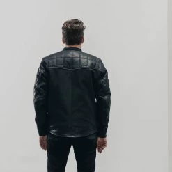 Roland Sands Hemlock Leather Jacket -Motorcycle Riding Clothing hemlock leather jacket black 02 00112 bk 2 3