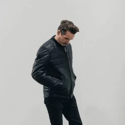 Roland Sands Hemlock Leather Jacket -Motorcycle Riding Clothing hemlock leather jacket black 02 00112 bk 2 4