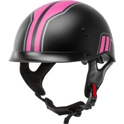 GMax HH65 Twin Half Helmet -Motorcycle Riding Clothing hh65 twin half helmet black pink h9651343 1