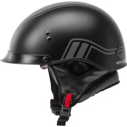 GMax HH65 Twin Half Helmet -Motorcycle Riding Clothing hh65 twin half helmet black silver h9651813 2
