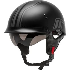 GMax HH65 Twin Half Helmet -Motorcycle Riding Clothing hh65 twin half helmet black silver h9651813