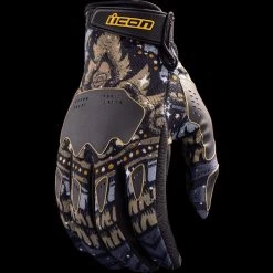 Icon Hooligan Day Tripper Gloves -Motorcycle Riding Clothing hooligan day tripper gloves black 3301 4647 5