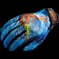 Icon Hooligan Dino Fury Gloves -Motorcycle Riding Clothing hooligan dino fury gloves blue 3301 4635 4