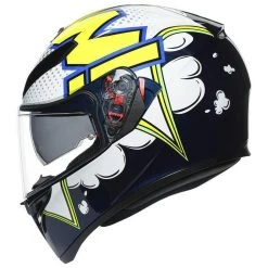 AGV K3 SV Bubble Helmet -Motorcycle Riding Clothing k3 sv bubble helmet yellow white blue 210301o2my007xs 2