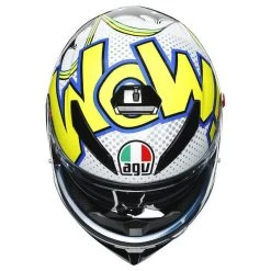 AGV K3 SV Bubble Helmet -Motorcycle Riding Clothing k3 sv bubble helmet yellow white blue 210301o2my007xs 6