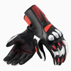 Revit Metis 2 Gloves -Motorcycle Riding Clothing metis 2 gloves black hi viz red fgs195 1270 s