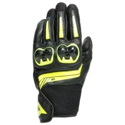 Dainese Mig 3 Leather Gloves -Motorcycle Riding Clothing mig 3 leather gloves black hi viz yellow 1815934 620 xxxs 1