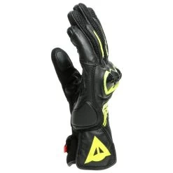 Dainese Mig 3 Leather Gloves -Motorcycle Riding Clothing mig 3 leather gloves black hi viz yellow 1815934 620 xxxs 4