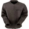 Z1R Munition Perforated Leather Jacket -Motorcycle Riding Clothing munition perforated leather jacket brown 2810 3804