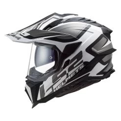LS2 MX701 Explorer Alter Helmet -Motorcycle Riding Clothing mx701 explorer alter helmet matte black white 701 1111 2