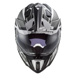 LS2 MX701 Explorer Alter Helmet -Motorcycle Riding Clothing mx701 explorer alter helmet matte black white 701 1111 3