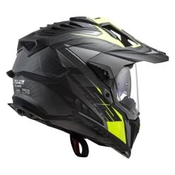 LS2 MX701 Explorer Carbon Focus Helmet -Motorcycle Riding Clothing mx701 explorer carbon focus helmet matte titanium hi viz yellow 701 2161 2