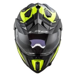 LS2 MX701 Explorer Carbon Focus Helmet -Motorcycle Riding Clothing mx701 explorer carbon focus helmet matte titanium hi viz yellow 701 2161 4