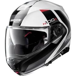 Nolan N100-5 Hilltop Helmet 9 Nolan N100-5 Hilltop Helmet -Motorcycle Riding Clothing n100 5 hilltop helmet metal white black n155275630485