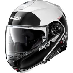 Nolan N100-5 Plus Distinctive Helmet -Motorcycle Riding Clothing n100 5 plus distinctive helmet metal white black n1p5276150225
