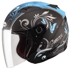 GMax OF77 Convertible Open Face Helmet -Motorcycle Riding Clothing of77 convertible open face helmet butterfly blue xs