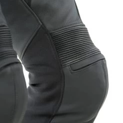 Dainese Pony 3 Leather Pants -Motorcycle Riding Clothing pony 3 leather pants matte black 1553711 076 44 4