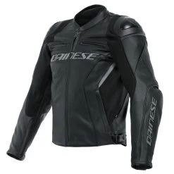 Dainese Racing 4 Leather Jacket -Motorcycle Riding Clothing racing 4 leather jacket black black 1533848 631 44