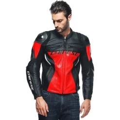 Dainese Racing 4 Leather Jacket -Motorcycle Riding Clothing racing 4 leather jacket lava red black 1533848 c36 44 2