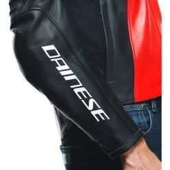 Dainese Racing 4 Leather Jacket -Motorcycle Riding Clothing racing 4 leather jacket lava red black 1533848 c36 44 5
