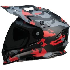 Z1R Range Camo Helmet -Motorcycle Riding Clothing range camo helmet red 0140 0093