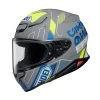Shoei RF-1400 Accolade Helmet -Motorcycle Riding Clothing rf 1400 accolade helmet grey blue yellow r140acold 10 1 snl