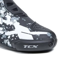 TCX RT-Race Boots -Motorcycle Riding Clothing rt race boots black white grey 7669 nbgr 38 4
