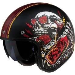 Z1R Saturn SV Devil Made Me Helmet -Motorcycle Riding Clothing saturn sv devil made me helmet black red 0104 2816 3 2022 172737