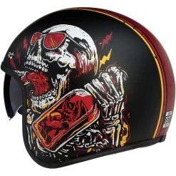 Z1R Saturn SV Devil Made Me Helmet -Motorcycle Riding Clothing saturn sv devil made me helmet black red 0104 2816 6 2022 172737