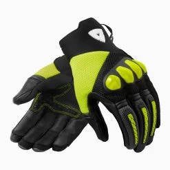 Revit Speedart Air Gloves -Motorcycle Riding Clothing speedart air gloves black hi viz yellow fgs188 1450 s