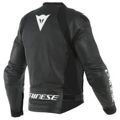 Dainese Sport Pro Perforated Leather Jacket -Motorcycle Riding Clothing sport pro perforated leather jacket black white 1533868 622 44 1
